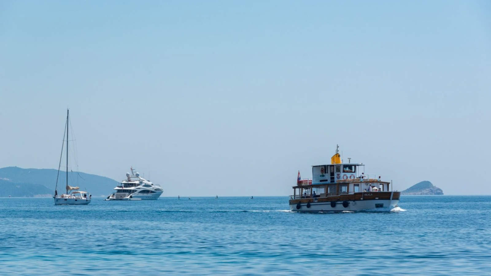 Vessel at sea representing Knots Ship Management's mission and vision